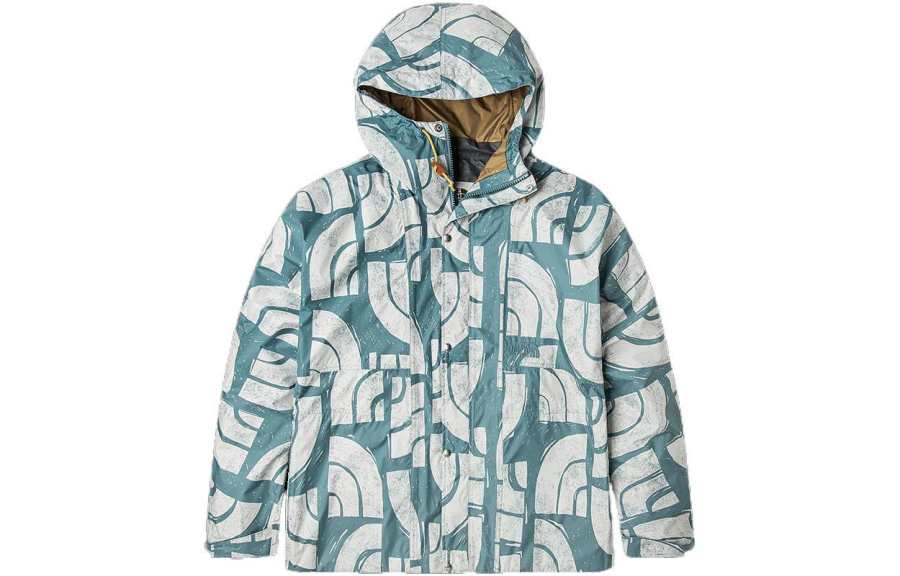 THE NORTH FACE Waterproof, Windproof, And Breathable Windbreaker Jacket Men's Blue