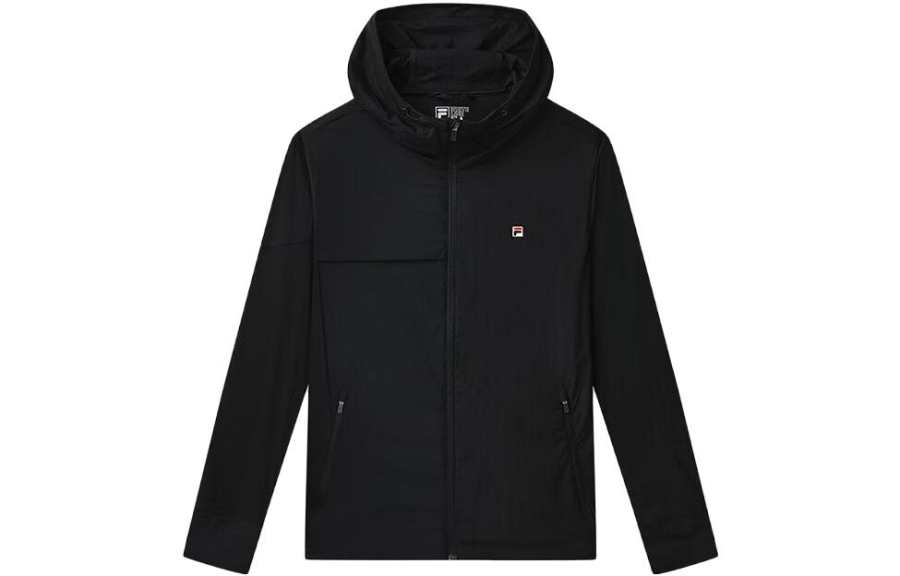 FILA Jackets Men's Black Hooded Moderate