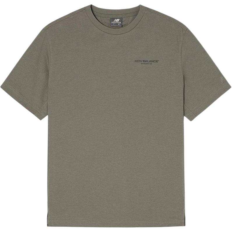 New Balance New Balance FROZENSEMI Over FIT T Shirt Men's Gray Khaki