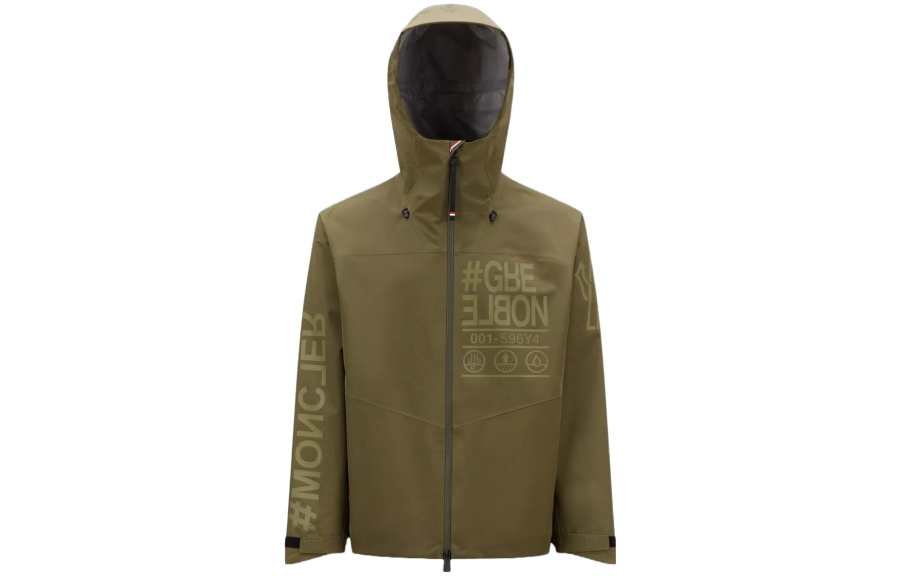 Moncler Grenoble Fel Logo print Hooded Jacket