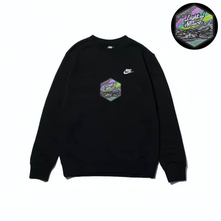 Nike Nike Sweatshirts Unisex Black Crew Neck Moderate Regular