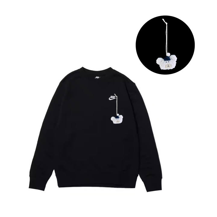Nike Nike Sweatshirts Men's Black Crew Neck Moderate Regular