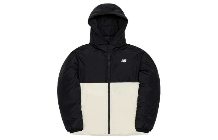 New Balance New Balance Down Jackets Men's Black/White Stand Collar Moderate Other
