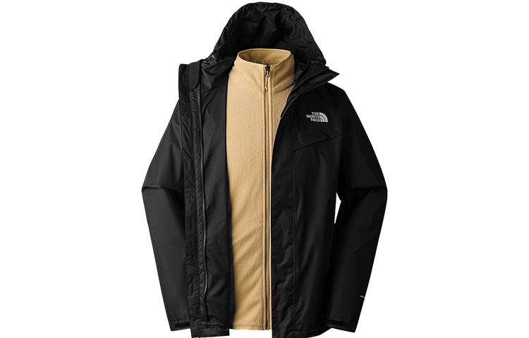 THE NORTH FACE Urban Exploration Hiking Waterproof And Windproof To Keep Warm Windbreaker Jacket Men's Black
