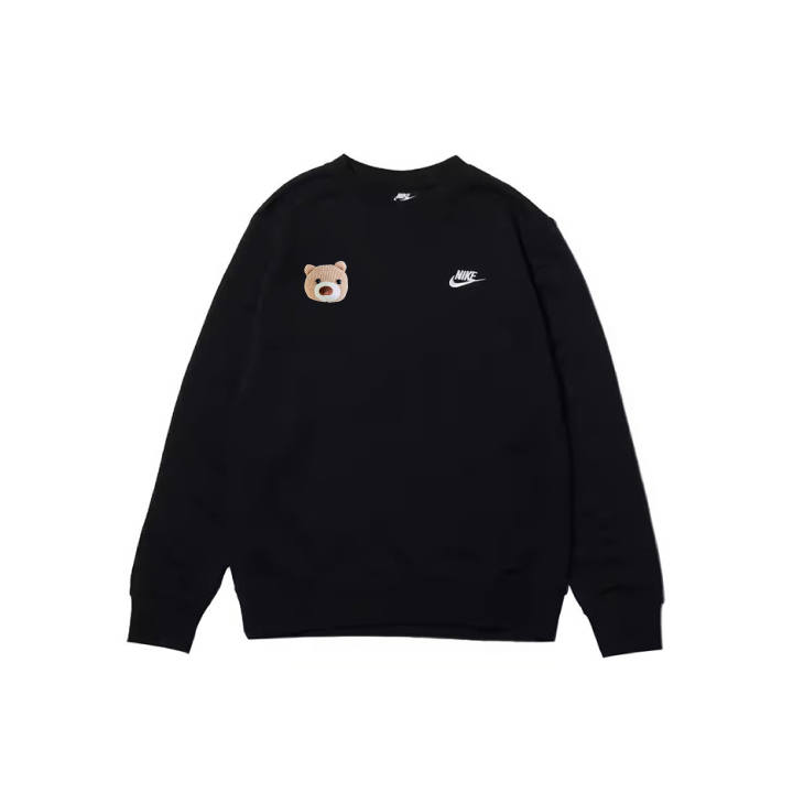 Nike Nike Sweatshirts Men's Black Crew Neck Moderate Regular