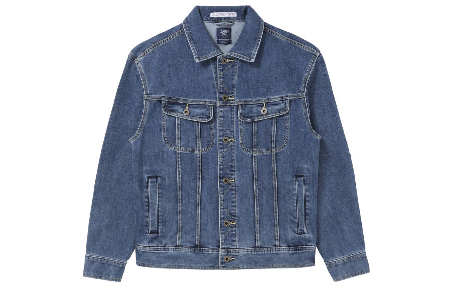 Lee Lee Denim Jacket Men's Medium Dark Blue
