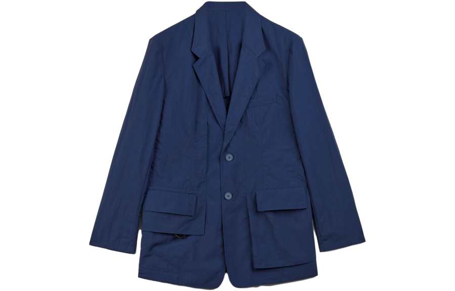 Y-3 Y 3 Business Suits Unisex Tech Indigo Lapel Moderate Other