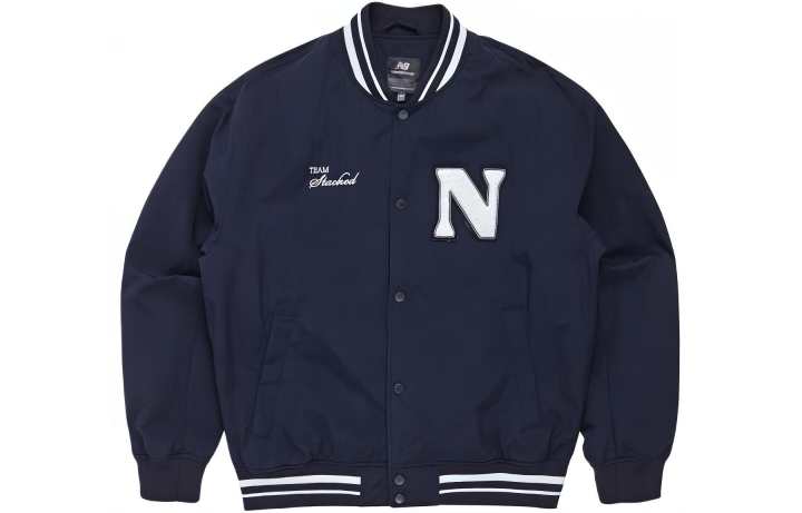 New Balance New Balance NB UNI Nylon Varsity Jacket Jackets & Coats Men's Marine Blue