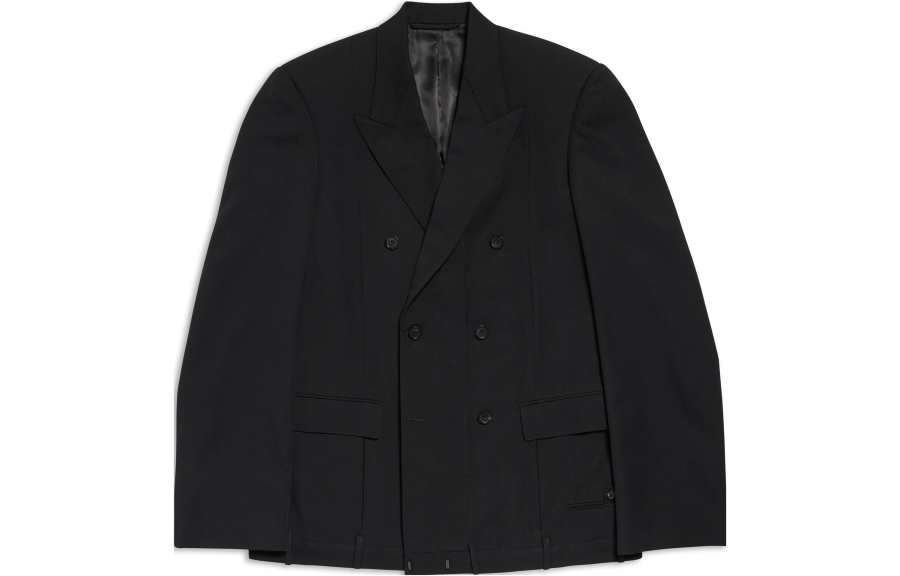 Balenciaga FW23 Business Suit Coat Loose Fit Unisex Black