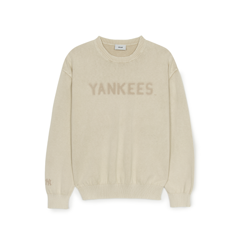 MLB MLB Basic New York Yankees Knitwear Unisex Sandy Brown