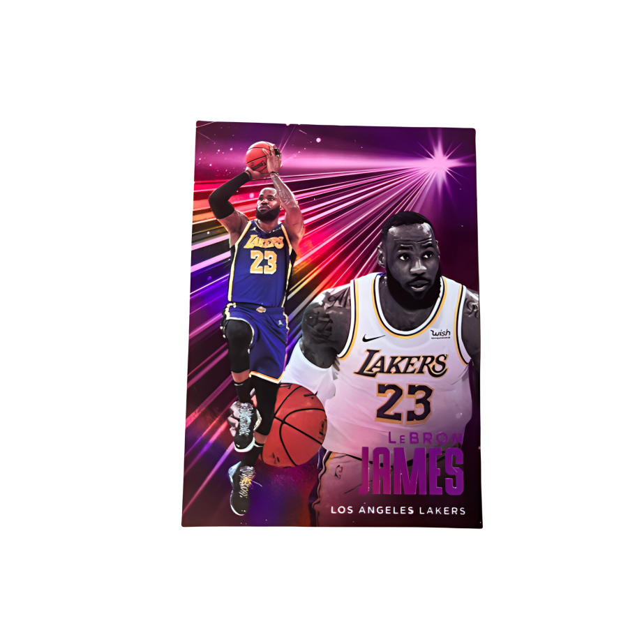 PANINI LeBron James 2020 2021 Season, Lakers, Chronicles Essentialse Pink Parallel, Star Card Autograph Pass