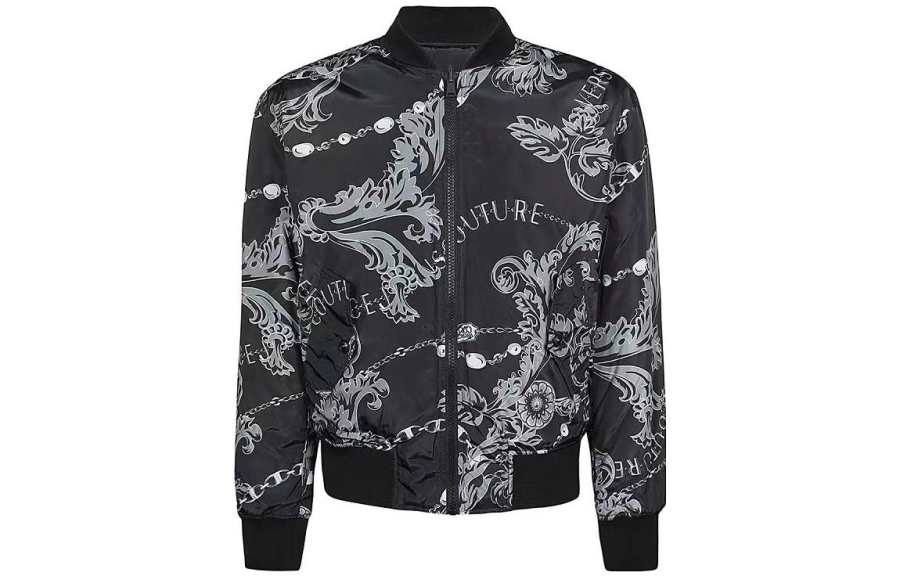 Versace Jeans Couture baroque-print bomber jacket