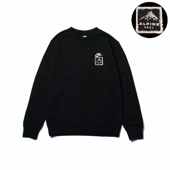 Nike Nike Sweatshirts Unisex Black Crew Neck Moderate