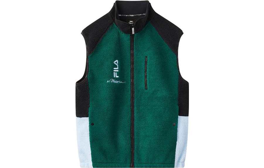 FILA X 3.1 Phillip Lim Vests Men's Legend Blue Stand Collar Moderate Other
