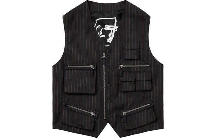 Supreme Supreme Jean Paul Gaultier Pinstripe Cargo Suit Vest
