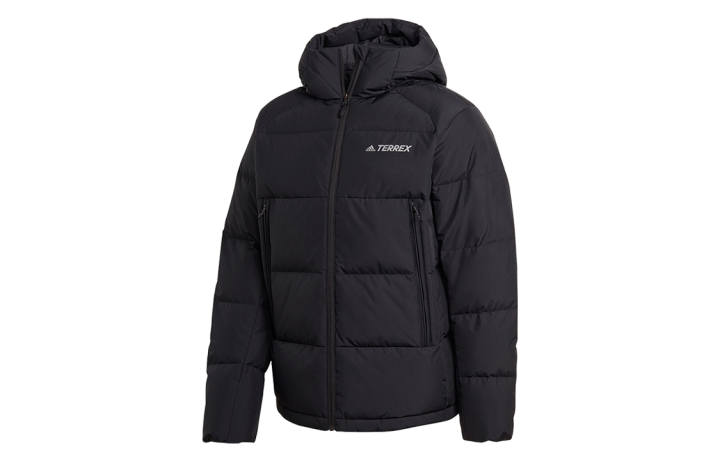 Adidas Adidas Down Jackets Men's Black Hooded Thickened Other
