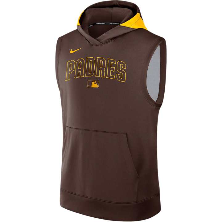 Nike Nike San Diego Padres Authentic Collection Men’s Nike Dri-FIT Mlb Sleeveless Pullover Hoodie