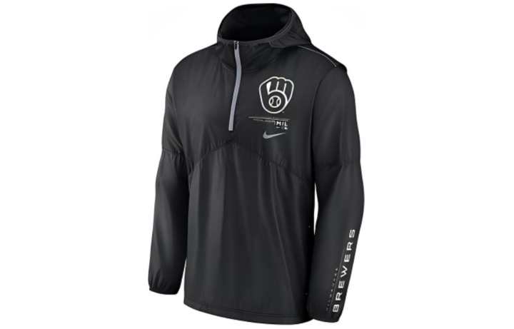 Nike Nike x MLB Jackets & Coats MLB Milwaukee Brewers Men's Black