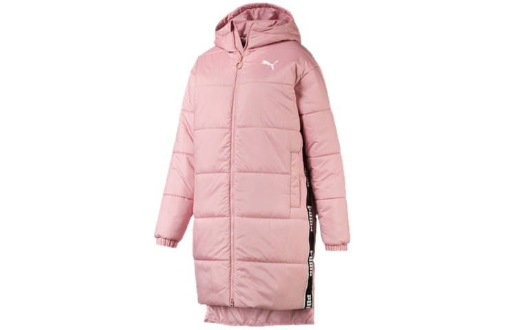 PUMA Puffer Jackets Women's Wedding Pink Hooded Moderate Other
