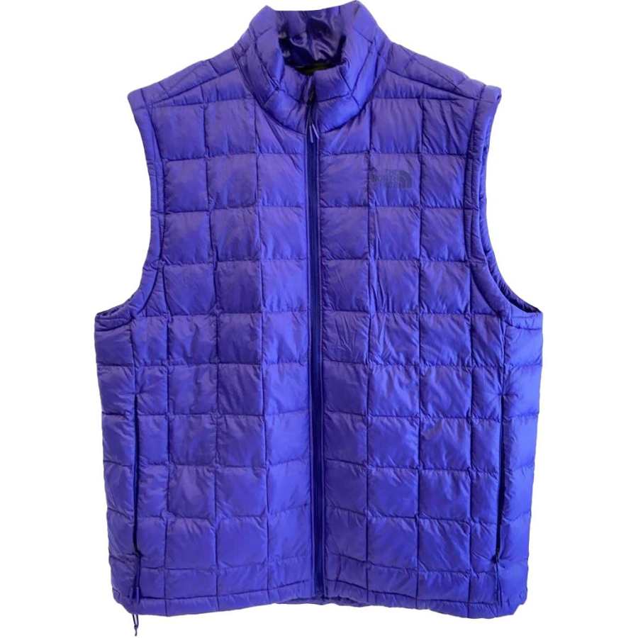 THE NORTH FACE Vests Men's Blue Stand Collar Moderate Other