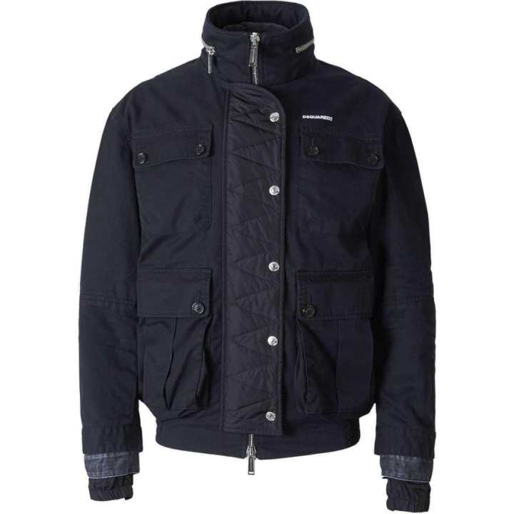 DSQUARED 2 Dsquared2 Logo Printed Quilted Jacket