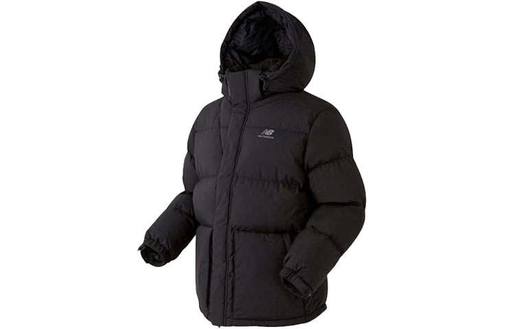 New Balance New Balance Down Jackets Men's Black Hooded Thickened Other