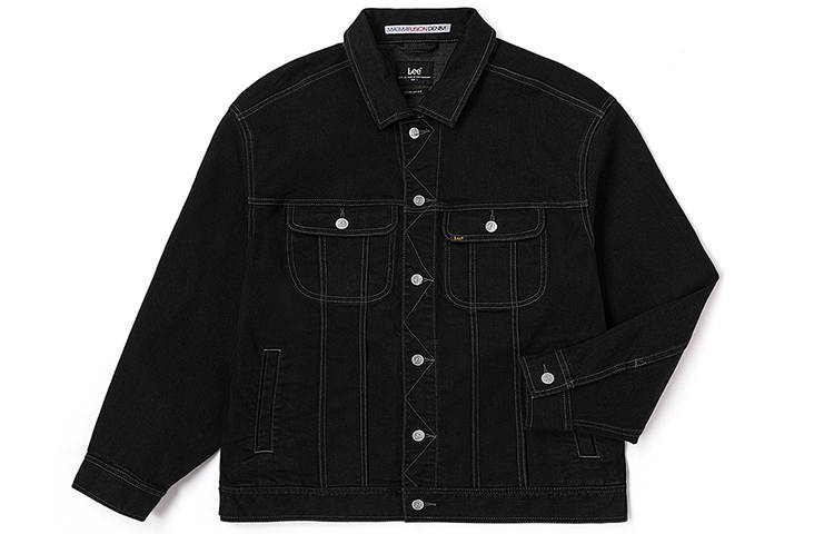 Lee Lee Denim Jackets Men's Black Lapel Moderate Other