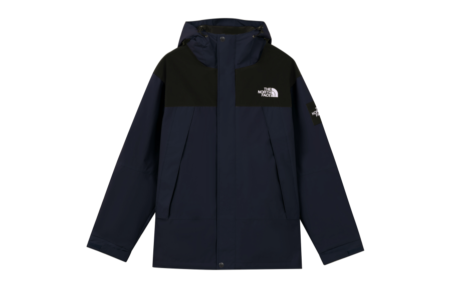 THE NORTH FACE Sports Life Collection Waterproof Windbreaker Jacket Unisex Navy Blue