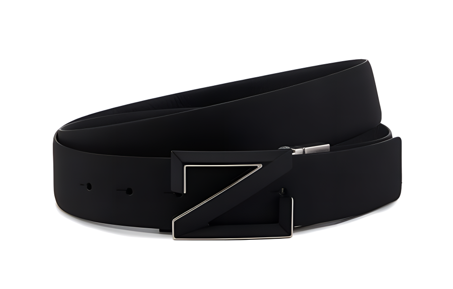 Ermenegildo Zegna Leather Belts Men's Black Width 3.5cm