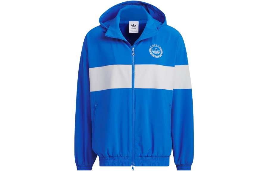 Adidas Originals Rifta Jackets Men's Blue Hooded Non Detachable Moderate