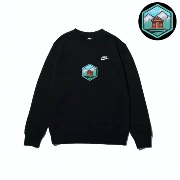 Nike Nike Sweatshirts Unisex Black Crew Neck Moderate