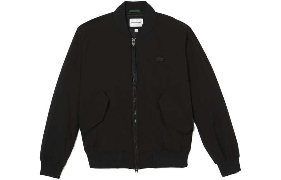 LACOSTE LACOSTE Jackets Men's Black Stand Collar Moderate