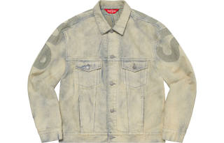 Supreme Inset Logo Denim Trucker Jacket