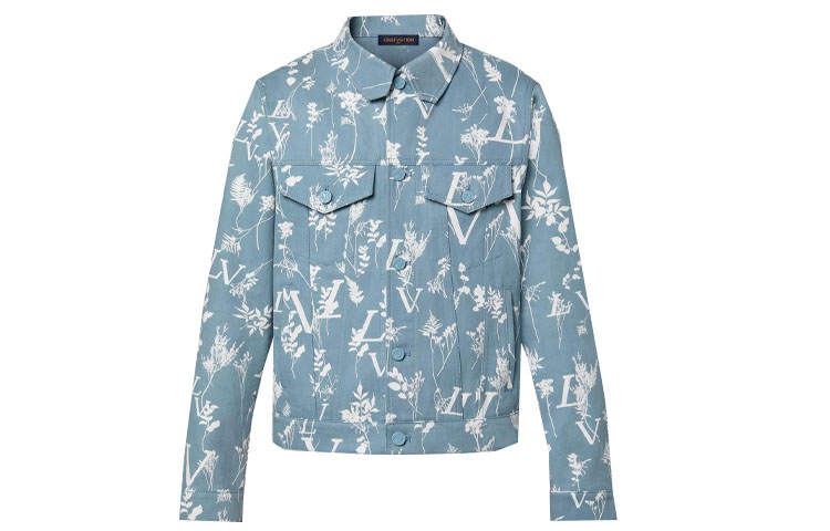 LOUIS VUITTON LOUIS VUITTON Denim Jackets Men's Blue Lapel Moderate