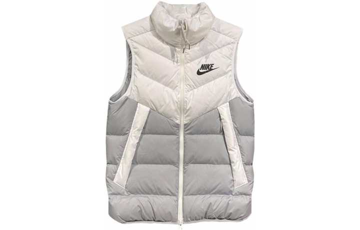 Nike Nike Men's Windproof Warm Stand Collar Down Vest White