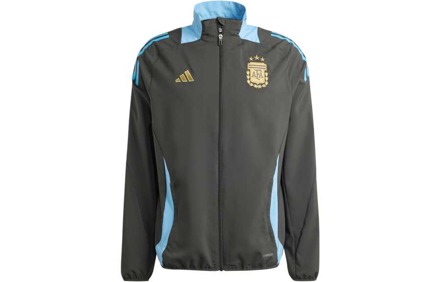 Adidas Adidas Tiro 24 ARGENTINA COMPETITION PRESENTATION Retro Sports Stand Collar Jackets Men's Carbon Black