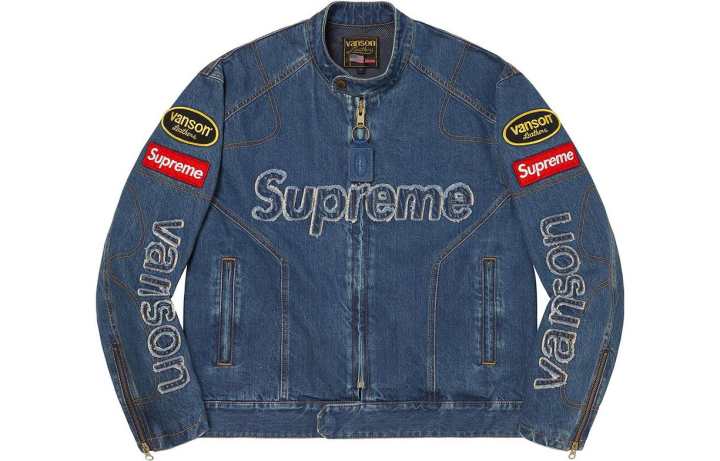 Supreme Supreme Vanson Leathers Cordura Denim Jacket