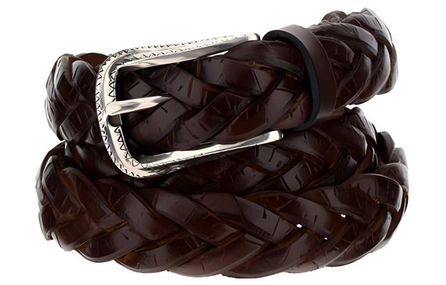 Brunello Cucinelli Braided Buckled Belt