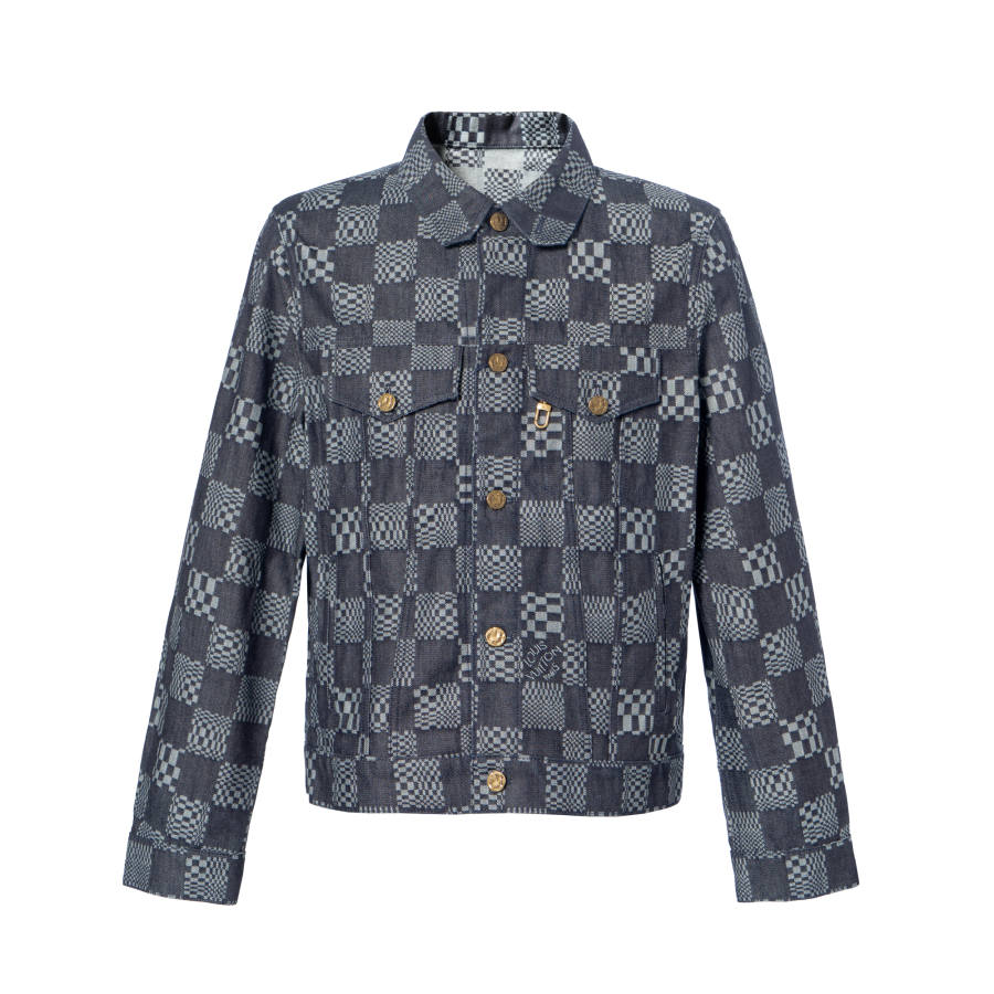 LOUIS VUITTON LOUIS VUITTON Distorted Damier Denim Jacket