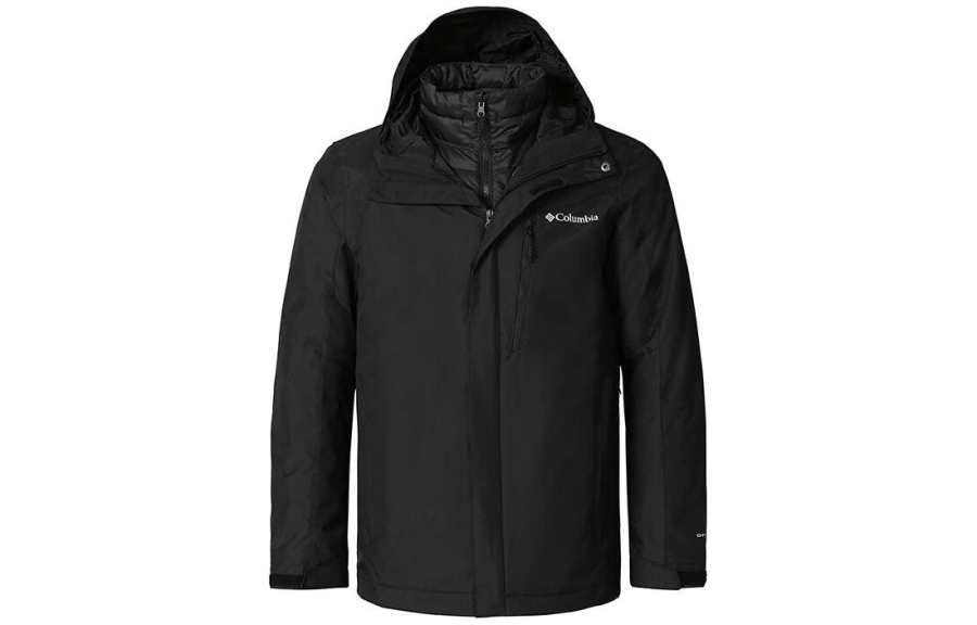 Columbia Omni Heat Waterproof And Breathable Water Repellent Windbreaker Jacket Men's Black