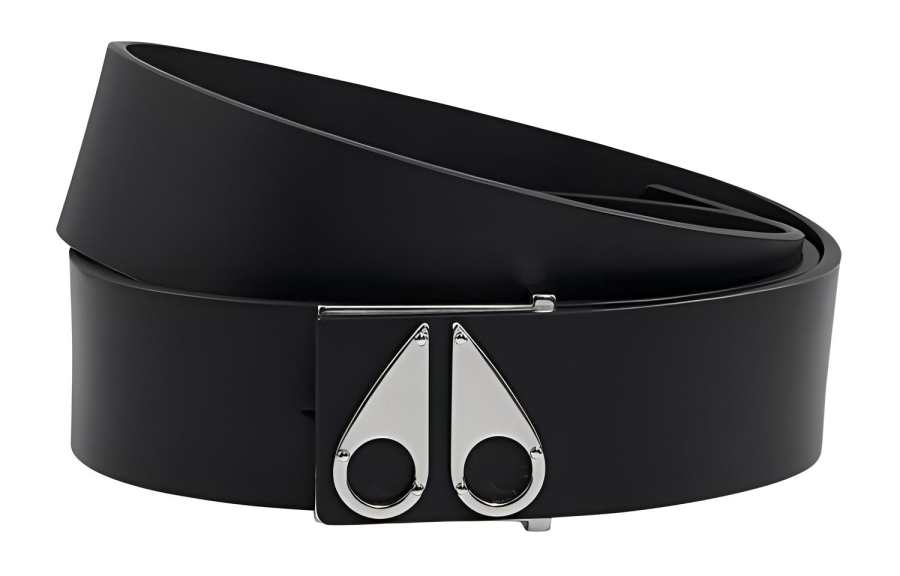 Moose Knuckles Moose Knuckles Logo Plaque Buckled Belt