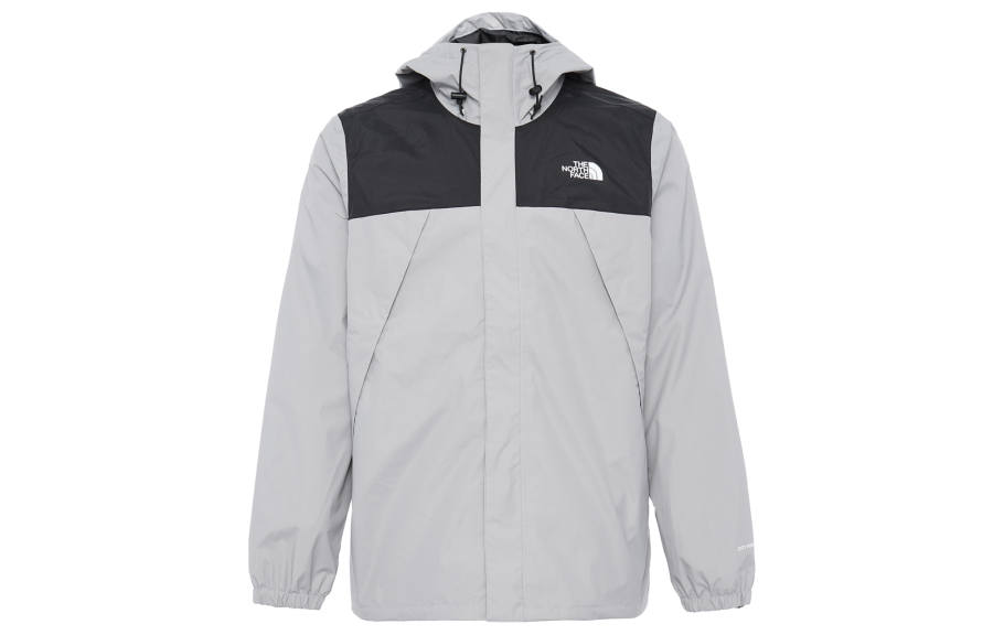 THE NORTH FACE Antora Outdoor Hiking Waterproof And Windproof To Keep Warm Windbreaker Jacket Men's Gray
