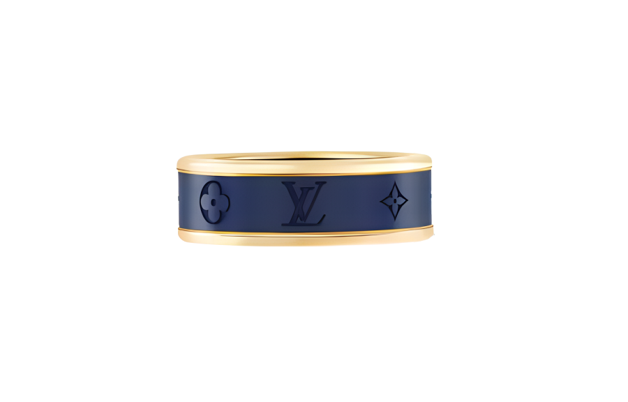 LOUIS VUITTON LOUIS VUITTON Les Gastons Vuitton Small Ring Yellow Gold And Titanium