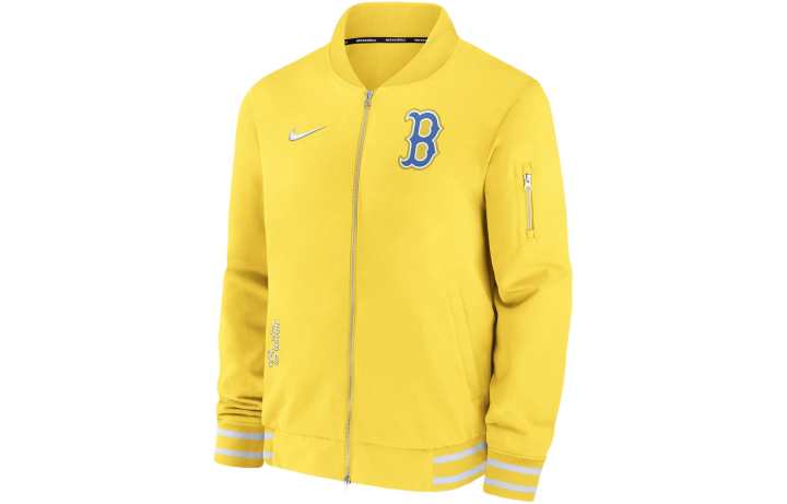Nike Nike Boston Red Sox Authentic Collection City Connect Game Time Men's Nike Mlb Full Zip Bomber Jacket