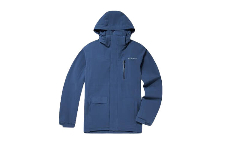 Columbia Hiking Outdoor Sports Windbreaker Jacket Men's Blue