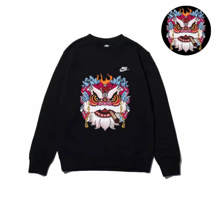 Nike Nike Sweatshirts Unisex Black Crew Neck Moderate