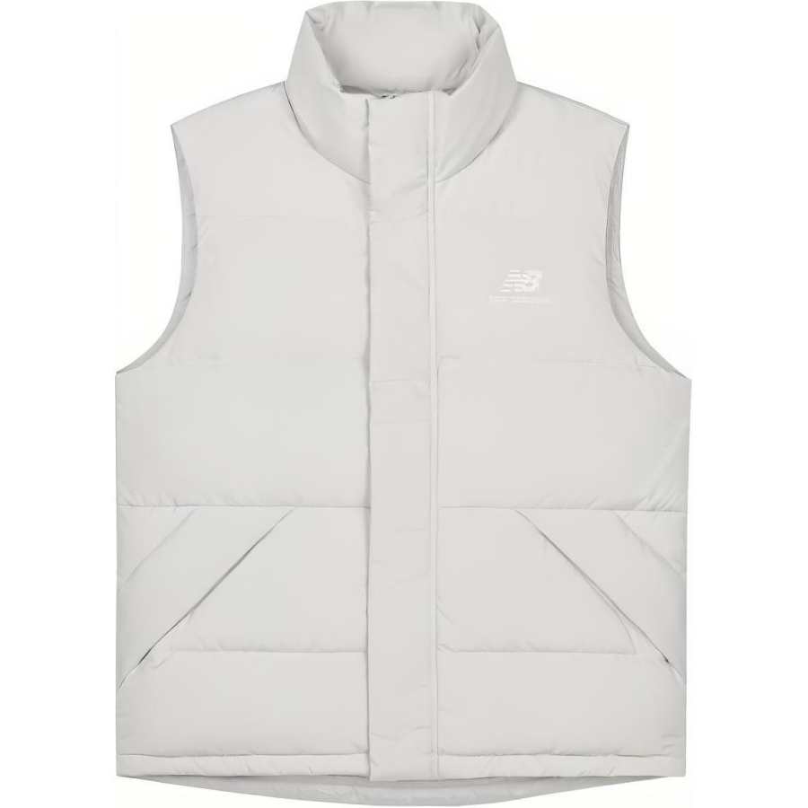 New Balance New Balance Down Vests Men's White Stand Collar Moderate Other
