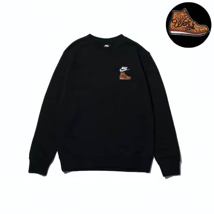Nike Nike Sweatshirts Unisex Black Crew Neck Moderate