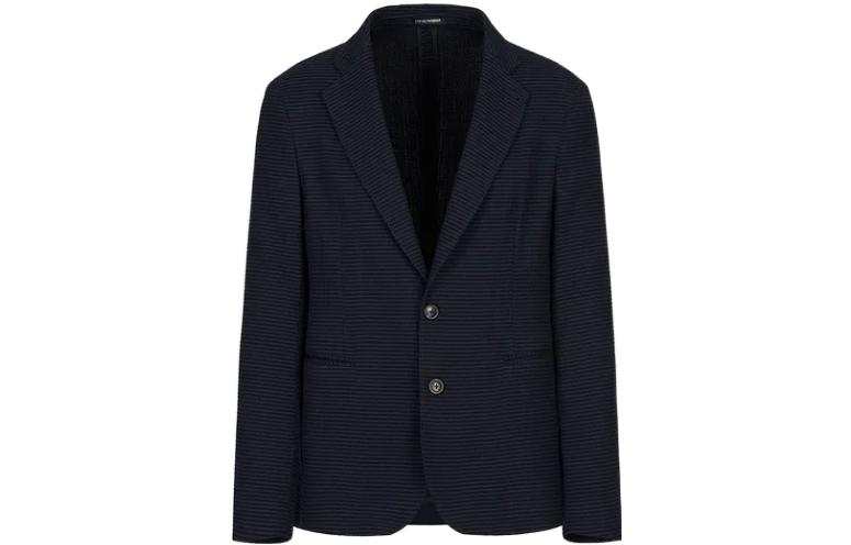 EMPORIO ARMANI FW22 Business Suit Coat Men's Dark Blue