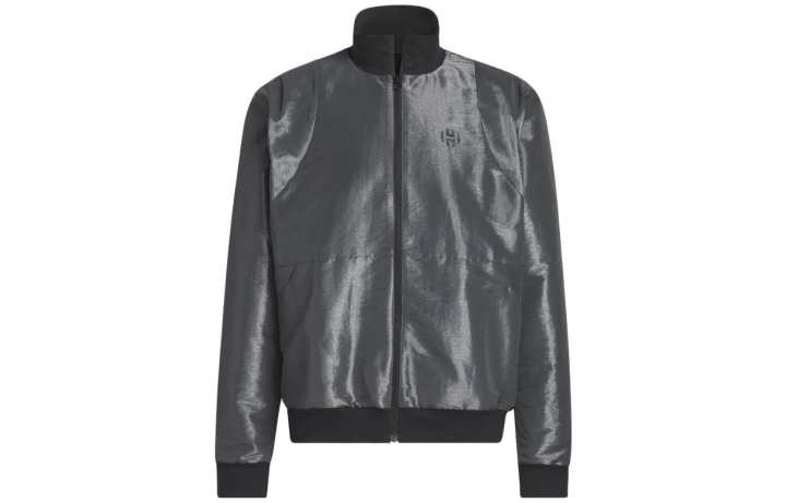 Adidas Adidas Jackets Men's Black Gray Color Stand Collar Moderate Workwear